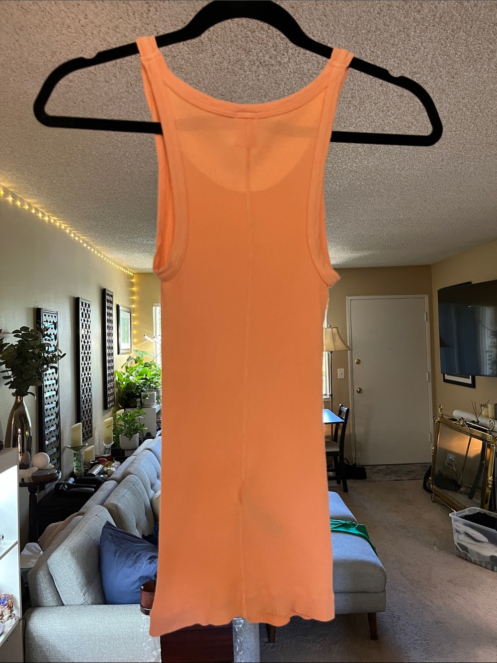 RE/DONE Ribbed Cotton Tank Top Size XS Copper Made in USA